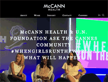 Tablet Screenshot of mccannhealth.com